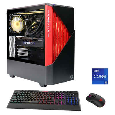 GAMEMAX Contac BR 7033 Gaming-PC (Intel® Core i9 13900KF, RTX 4090, 32 GB RAM, 2000 GB SSD, Wasserkühlung, DDR5, PCIe SSD Gen4, Windows 11)