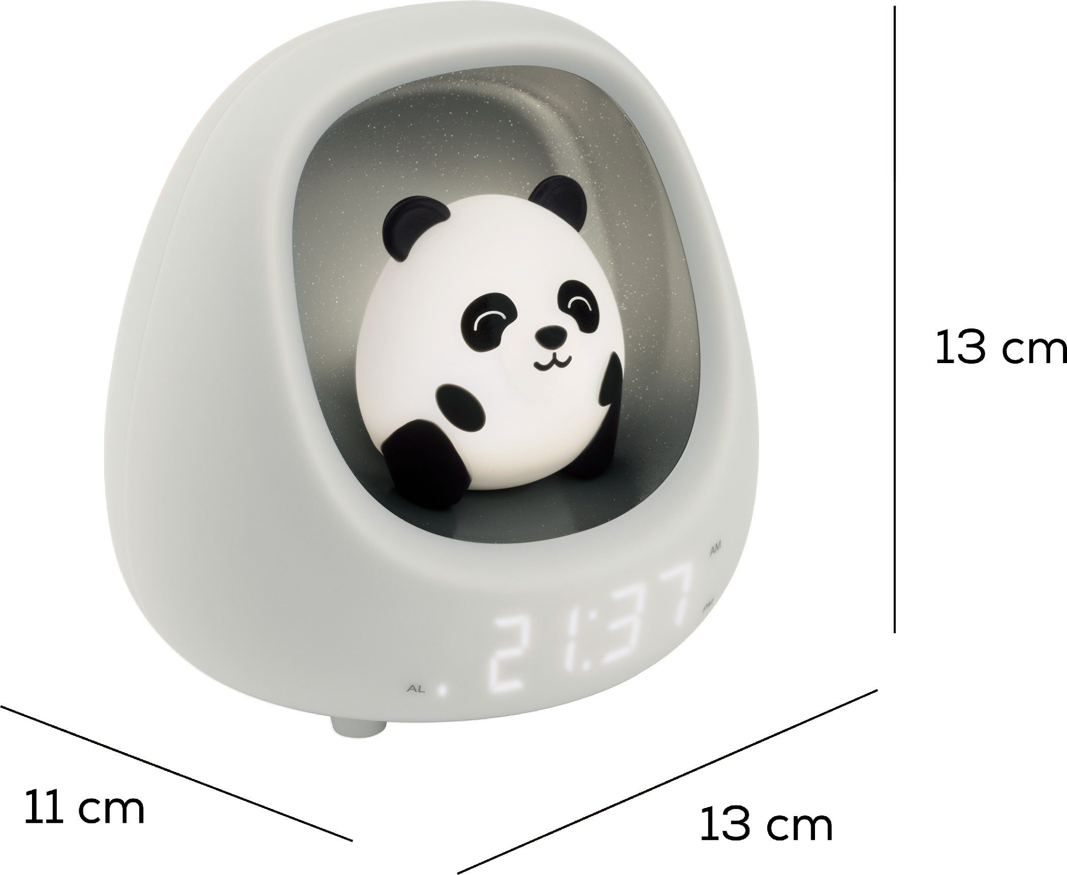 BigBen Kinderwecker Kids Wecker mit Nachtlicht Panda Nest MYKO Hi Buddies! AU390599