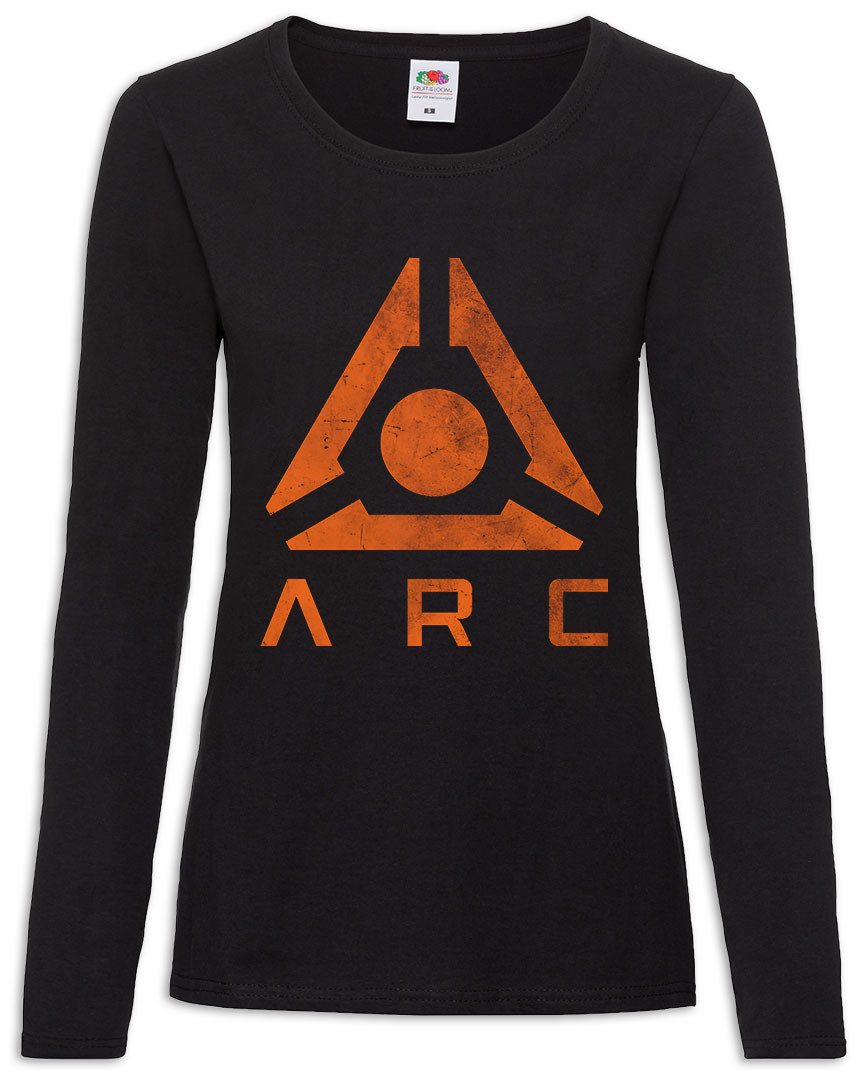 Langarmshirt ARC Logo Damen Langarmshirt Symbol Cacodemon Doom Gaming Shooter