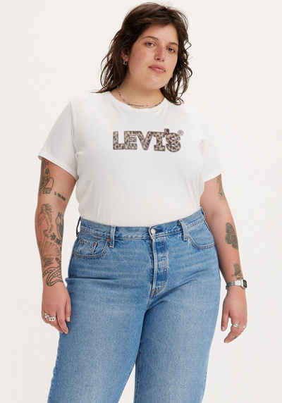 Levi's® Plus Rundhalsshirt Perfect Tee Whites