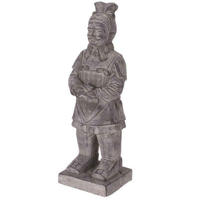 made2trade Gartenfigur Chinesischer Soldat, knieend oder stehend, aus MGO