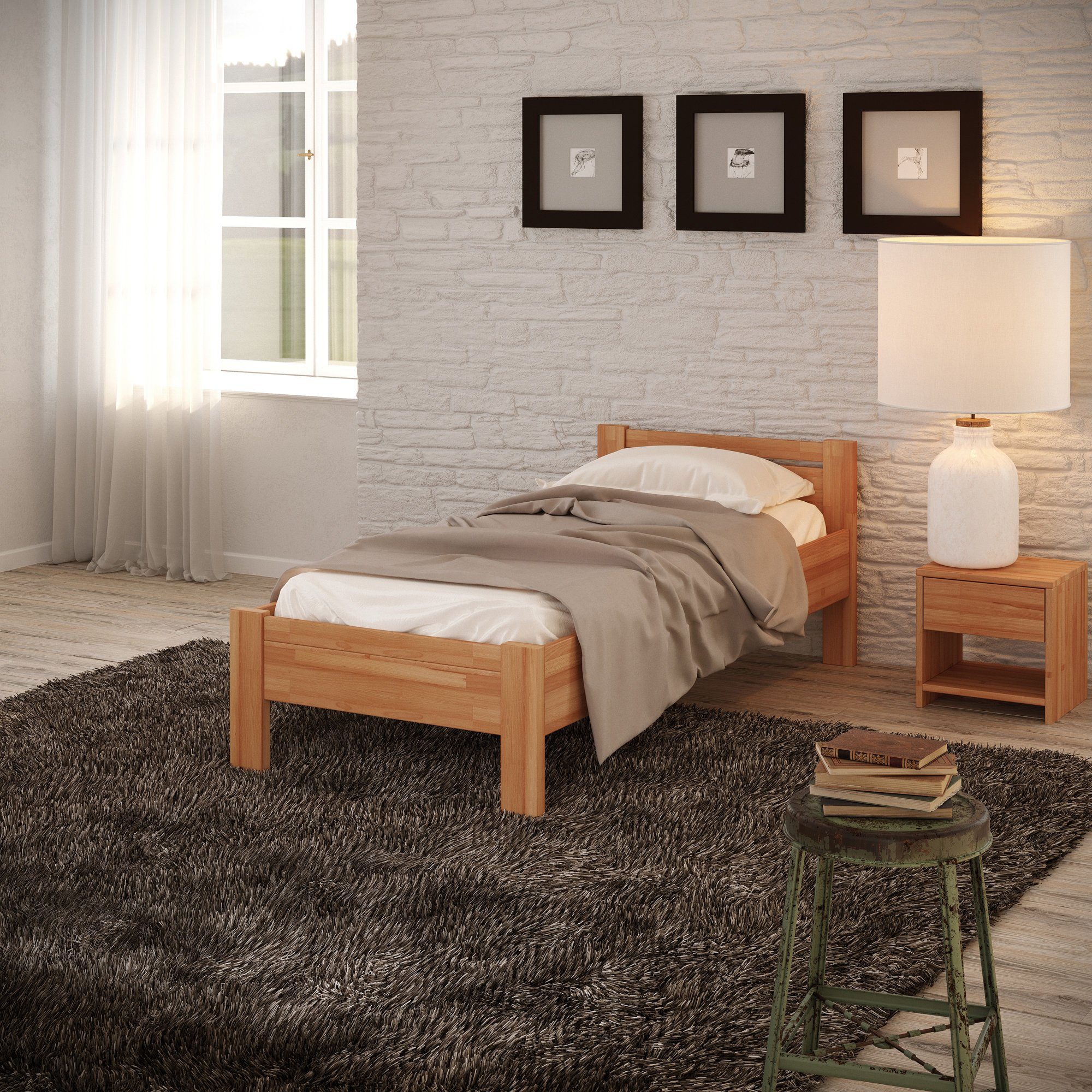 Krok Wood Massivholzbett Seniorenbett SiSi aus günstig online kaufen
