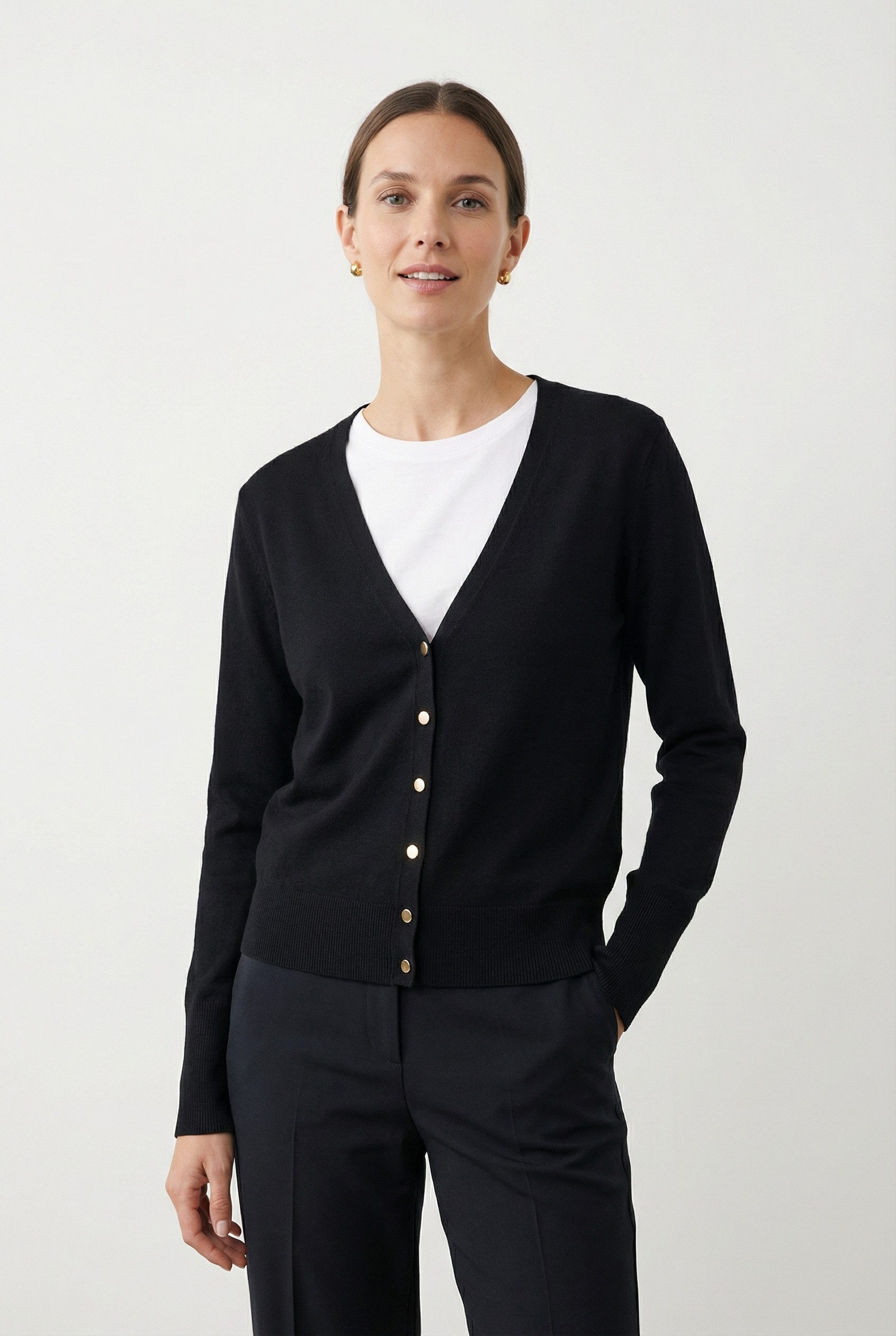 FREEQUENT Cardigan FQKATIE mit Knöpfen am Ärmel günstig online kaufen
