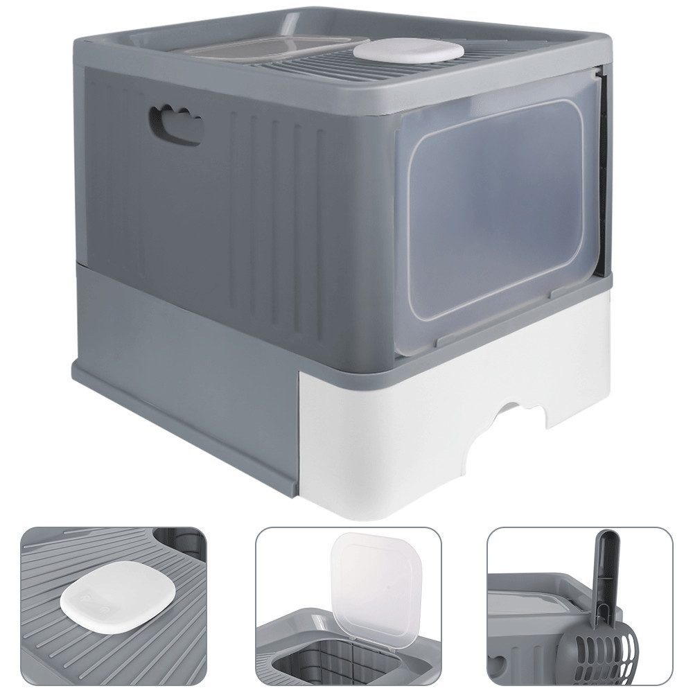 JEOBEST Katzentoilette Katzenklo mit Schaufel