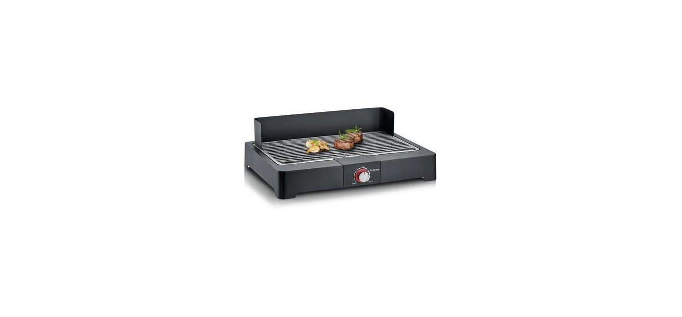 Severin Tischgrill PG 8560, 2200 W, antihaftbeschichtet, thermostatgesteuertes Heizelement