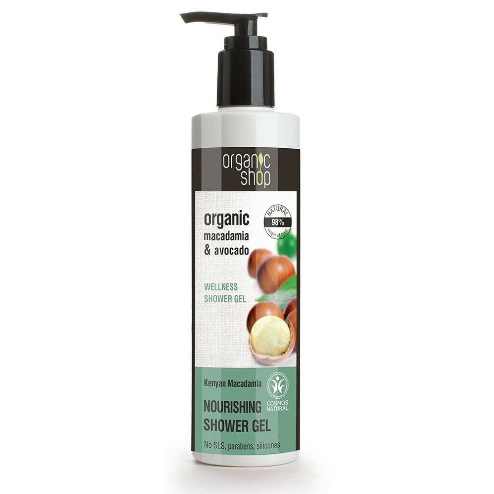 Organic Shop Duschgel Nourishing Shower Gel Macadamia & Avocado, 280 ml