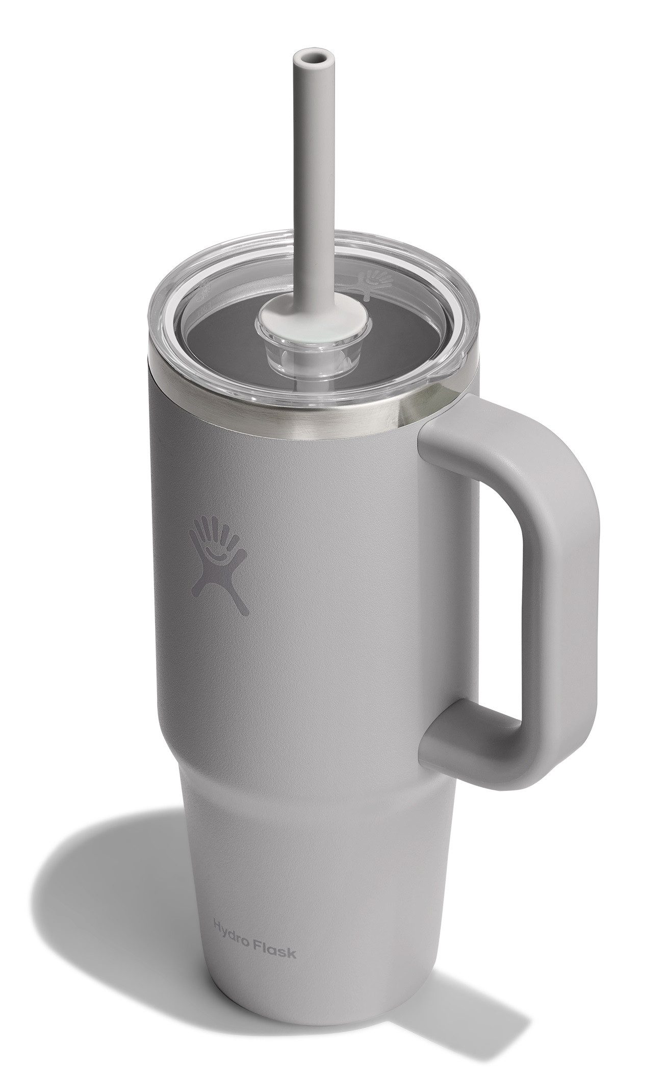 Hydro Flask Thermobecher 24 OZ Travel Tumbler Clear Lid, 710 ml, 1-tlg., Edelstahl, Kompatibel mit Eindrückzubehör der Größe Medium