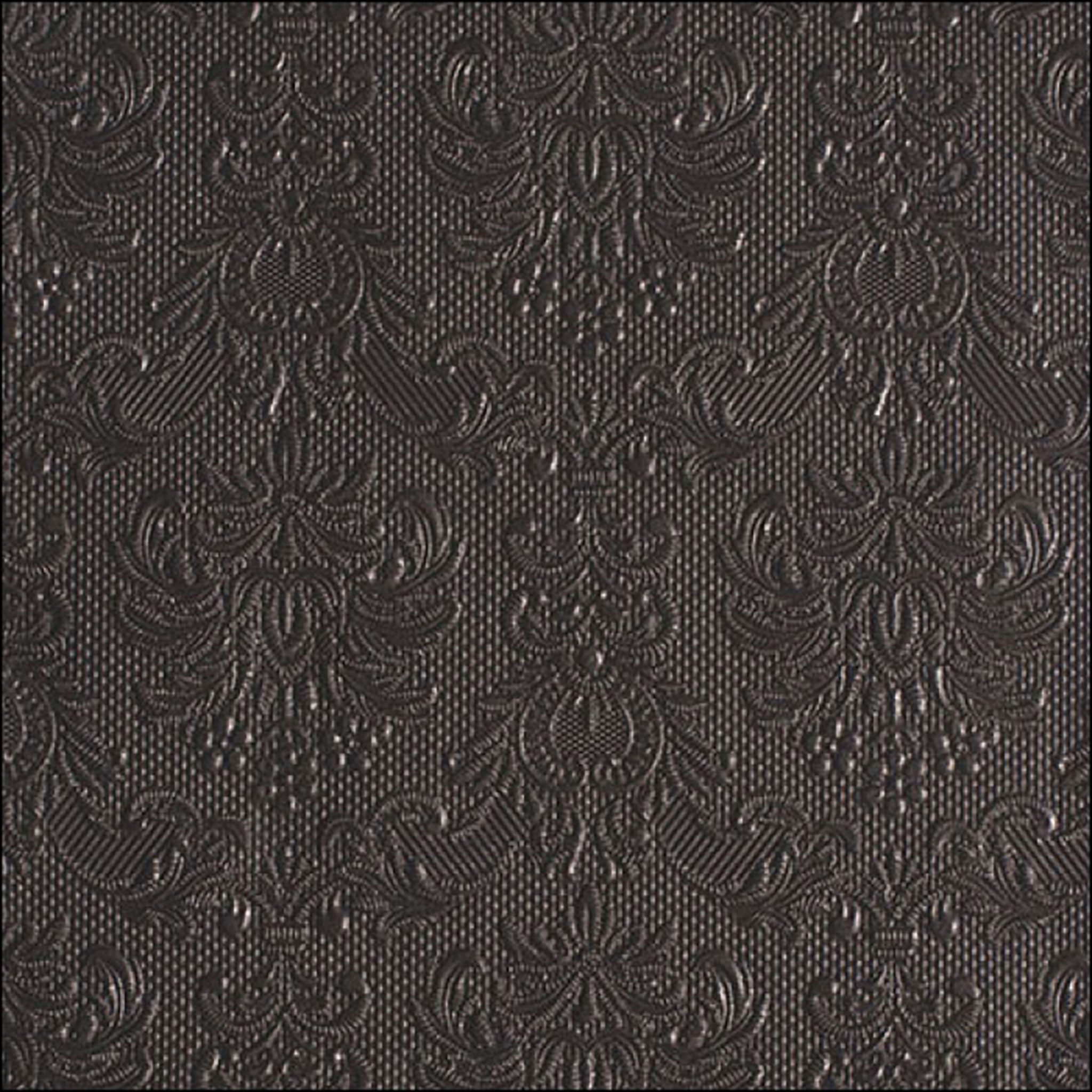 Ambiente Luxury Paper Products Papierserviette, Servietten Papier 33x33cm Elegance geprägt 15 Stück Dunkelgrau