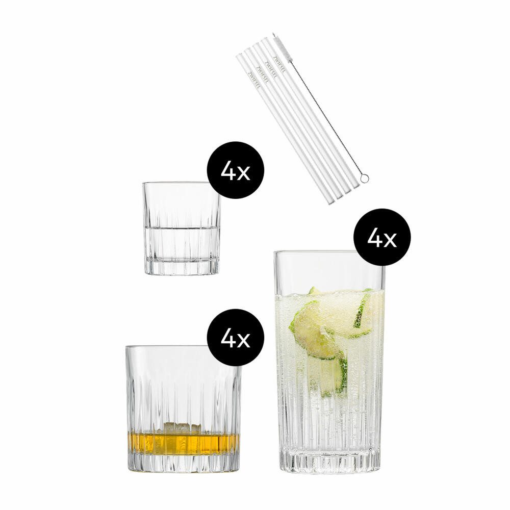 SCHOTT ZWIESEL Gläser-Set Barset Stage 17-tlg., 17-tlg., Kristallglas