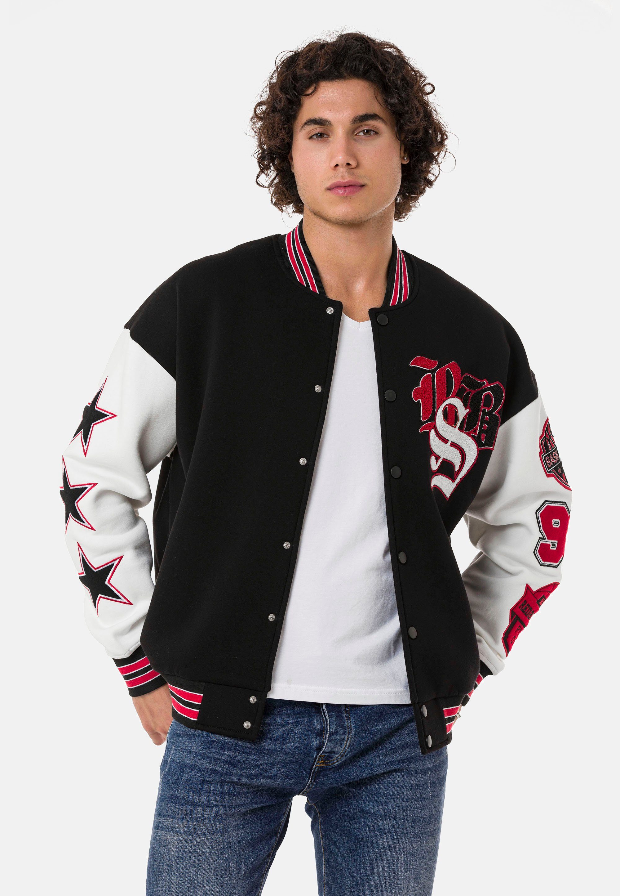 RedBridge Collegejacke Einburgendanganeda mit fein gearbeiteten Patches