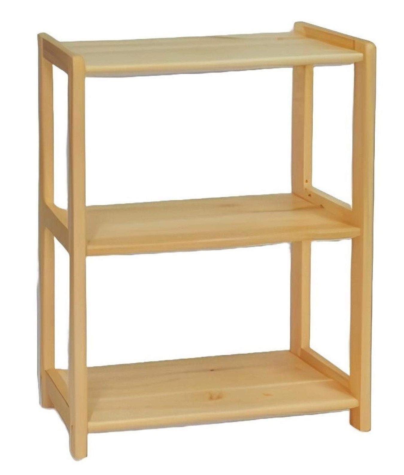 Standregal Massives Holzregal für Bücher und Dekoration in zeitlosem Design