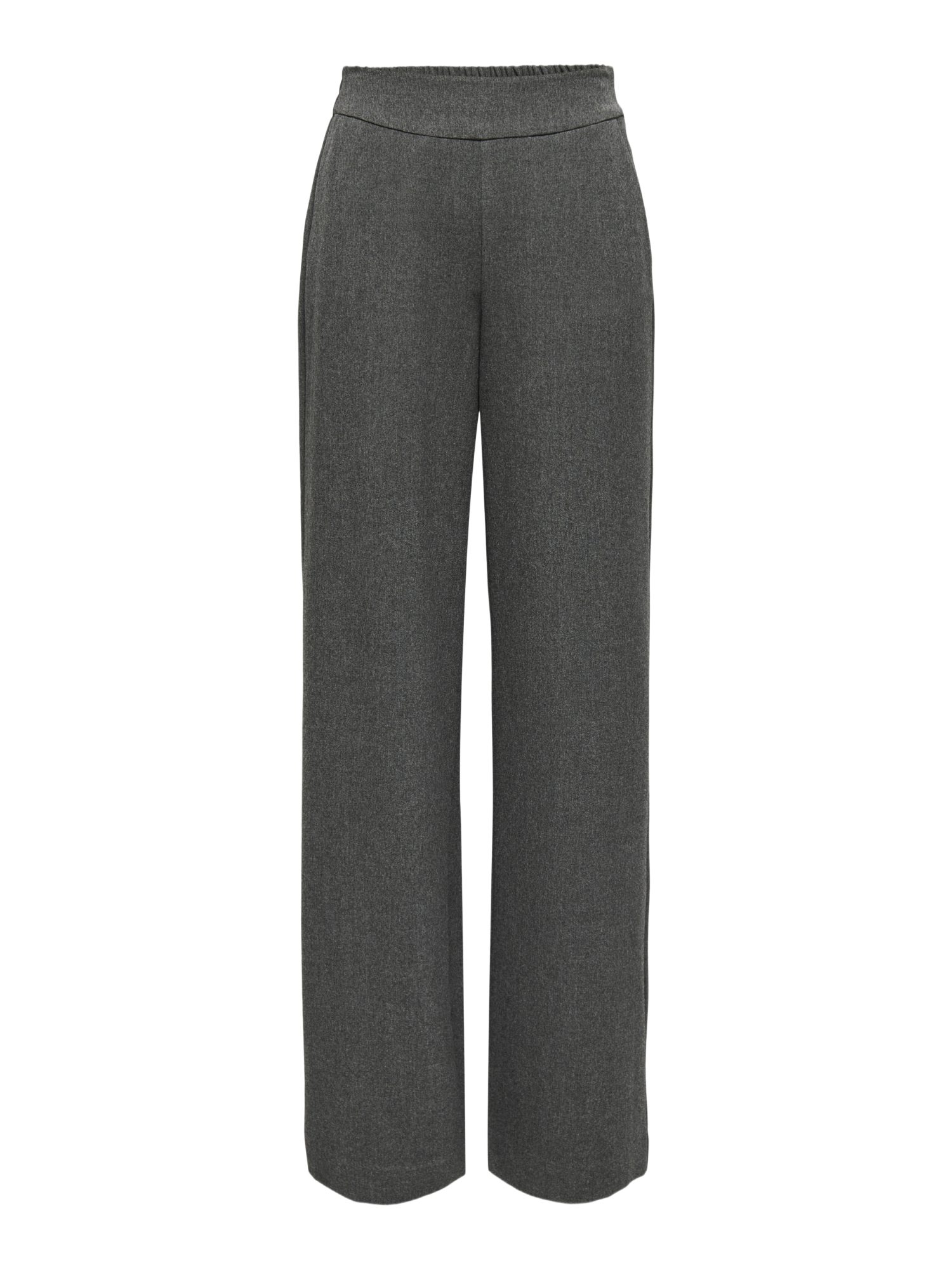 ONLY Stoffhose 2026 6_FALL2 grau, Casual, Polyester, Meliert, Wide Leg, Hoch