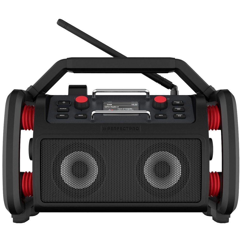PerfectPro PerfectPro RockPro Baustellenradio DAB+, UKW AUX, Bluetooth®, USB Akk Radio