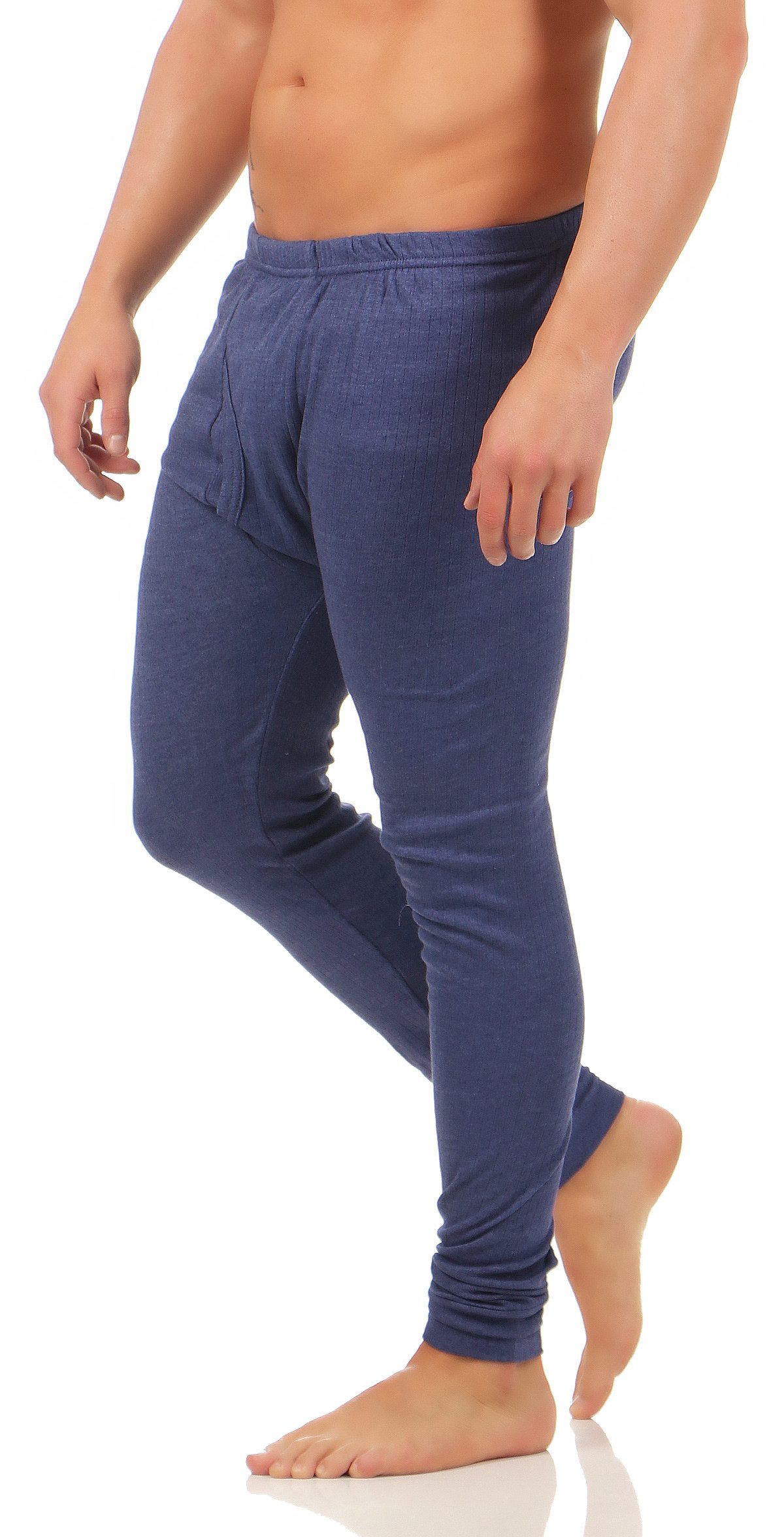 CLEO STYLE Thermoleggings Herren Thermo Leggings CL 4034 Blau 7/XL günstig online kaufen