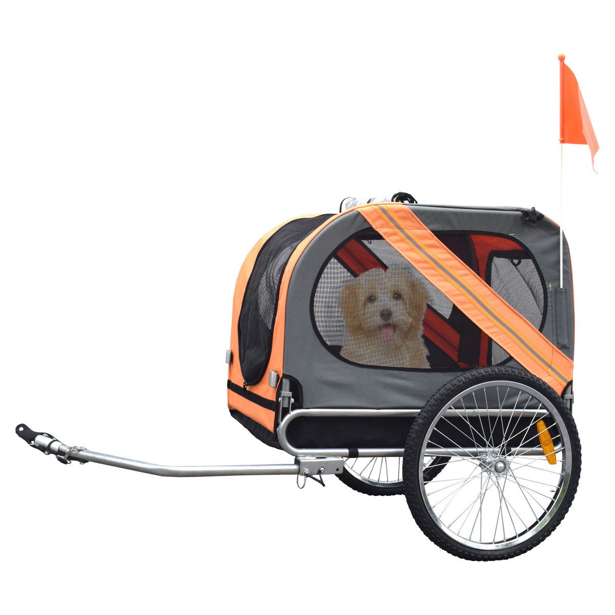 DUVO+ Fahrradhundeanhänger Hundeanhänger Pet-Trailer 2