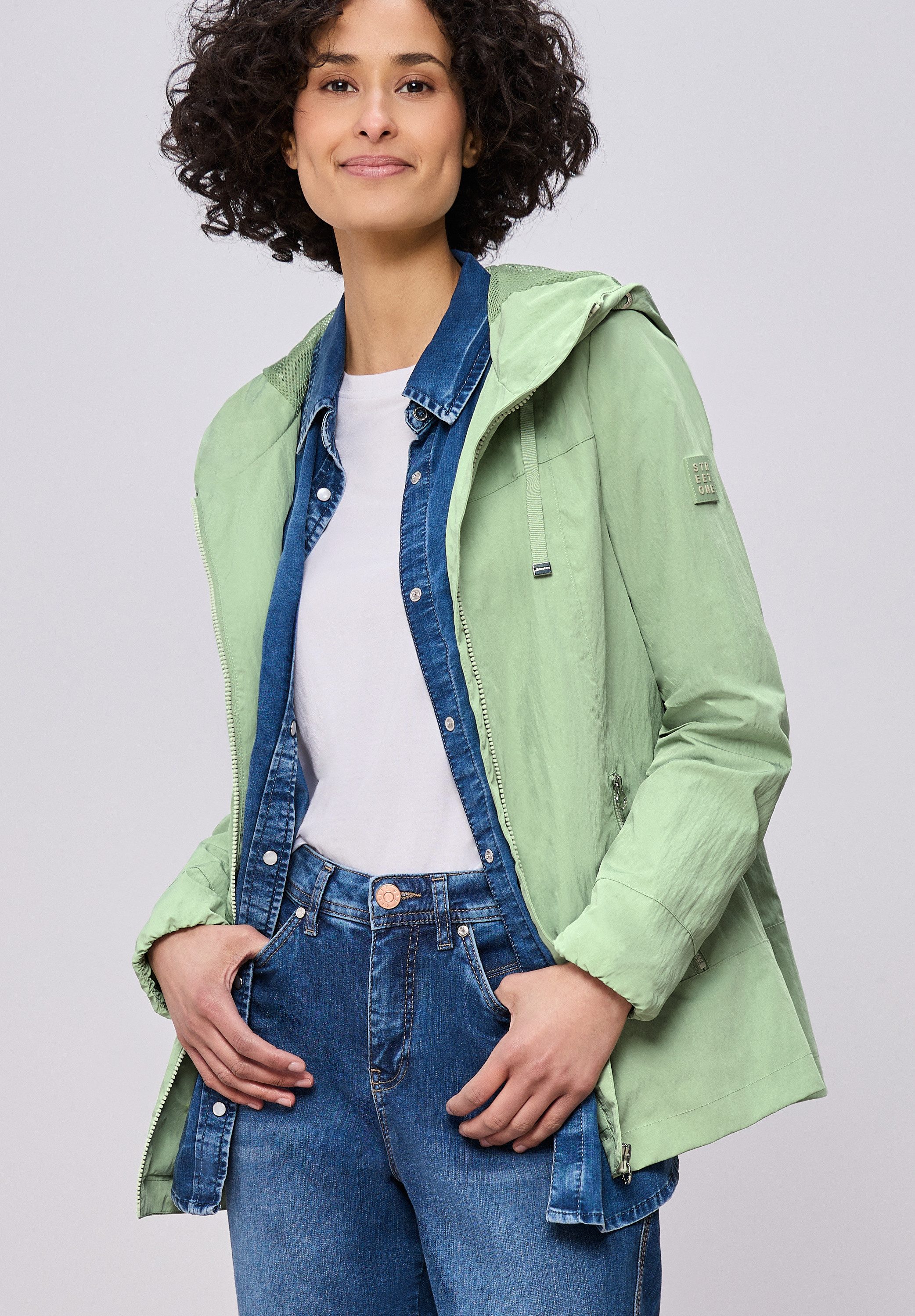 STREET ONE Kurzjacke mit Kapuze günstig online kaufen
