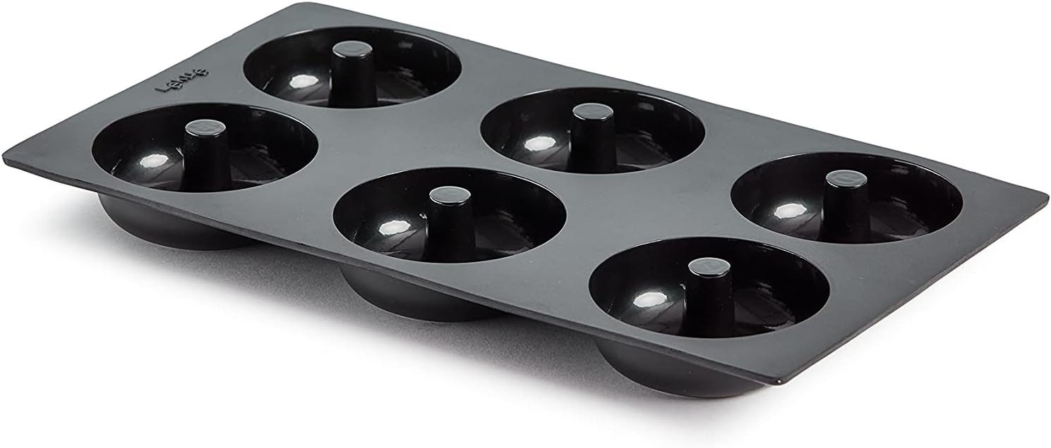 LEKUE Ausstechform Lékué Donut-Silikonform, für 6 Donuts schwarz