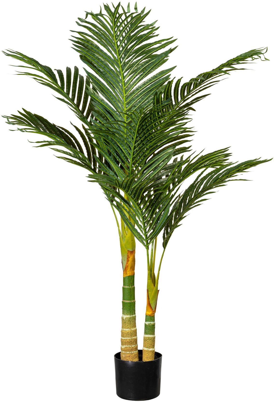 Kunstpalme Arecapalme Palme, Creativ green, Höhe 120 cm