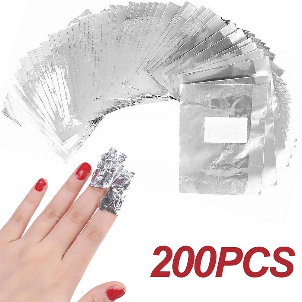 Pads Polish Wraps Hilfsmittel, Aluminiumfolie CTGtree Remover 200-tlg. Nail Nagellackentferner mit