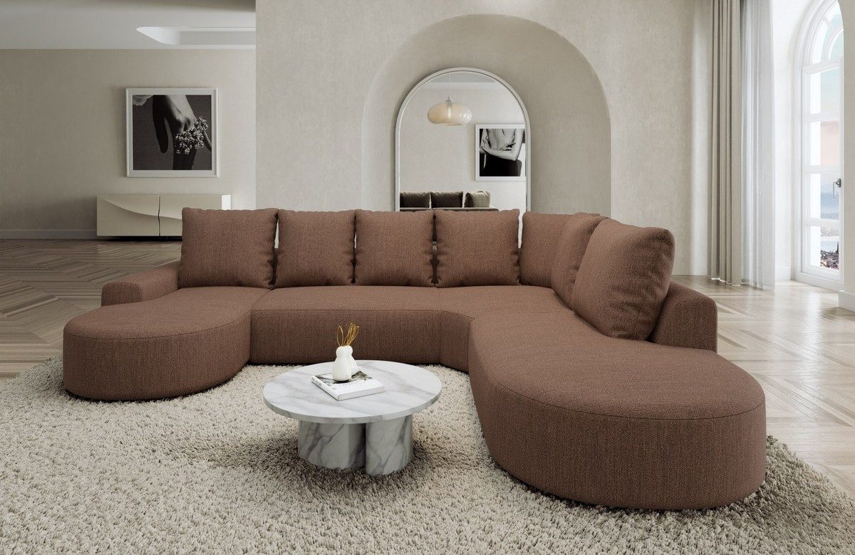 Sofa Dreams Wohnlandschaft Gomera U Form Stoff Lounge, Wohnlandschaft, Ottomane, U-Form, Lounge