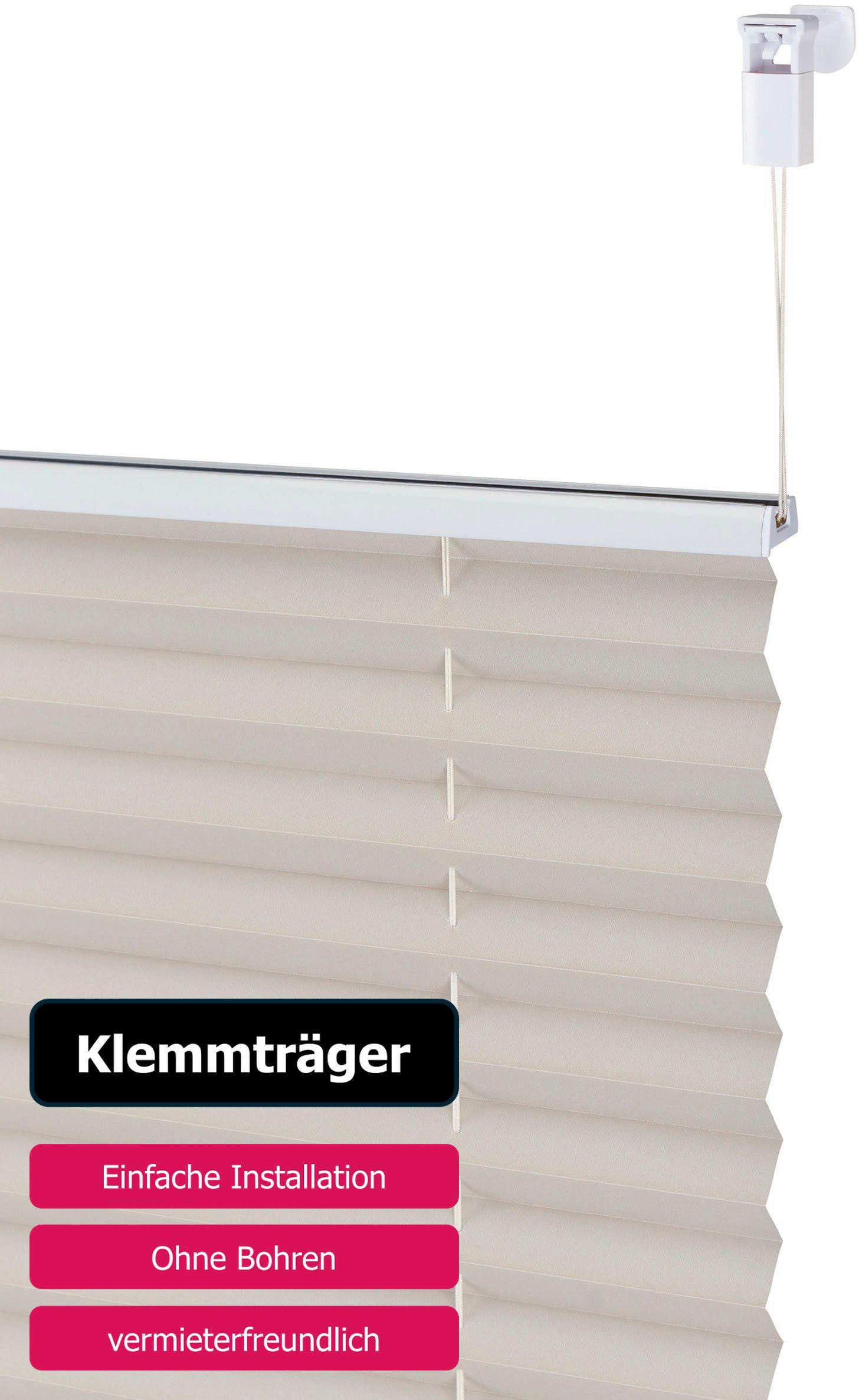 OTTO home Plissee LAHOLM ohne Bohren, Lichtschutz, Klemmfix, Lichtschutz, ohne Bohren, verspannt, Klemmfix, Fixmaß, Bestseller mit über 4000-Bewertungen, für Fe – Bild 5 von 5