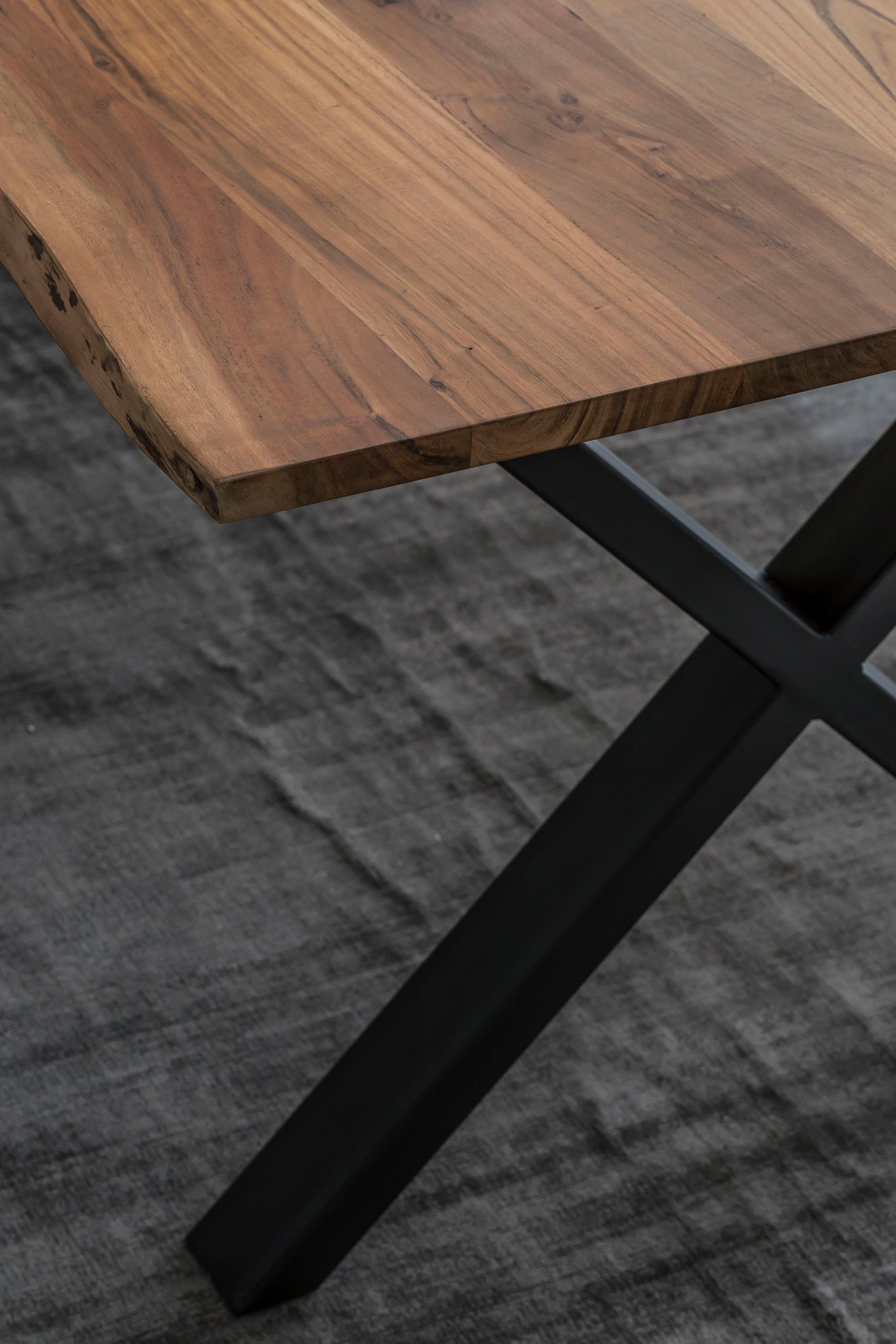 Home affaire Esstisch Soho, mit echter Baumkante