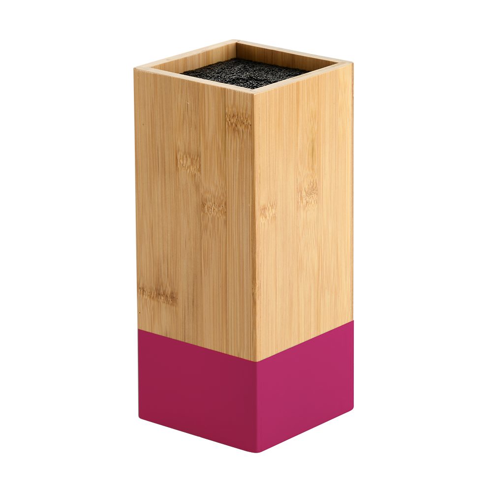 KESPER® Messerblock mit Kunststoffborsten (1tlg), aus FSC®-zertifiziertem Bambus, Höhe ca. 23 cm