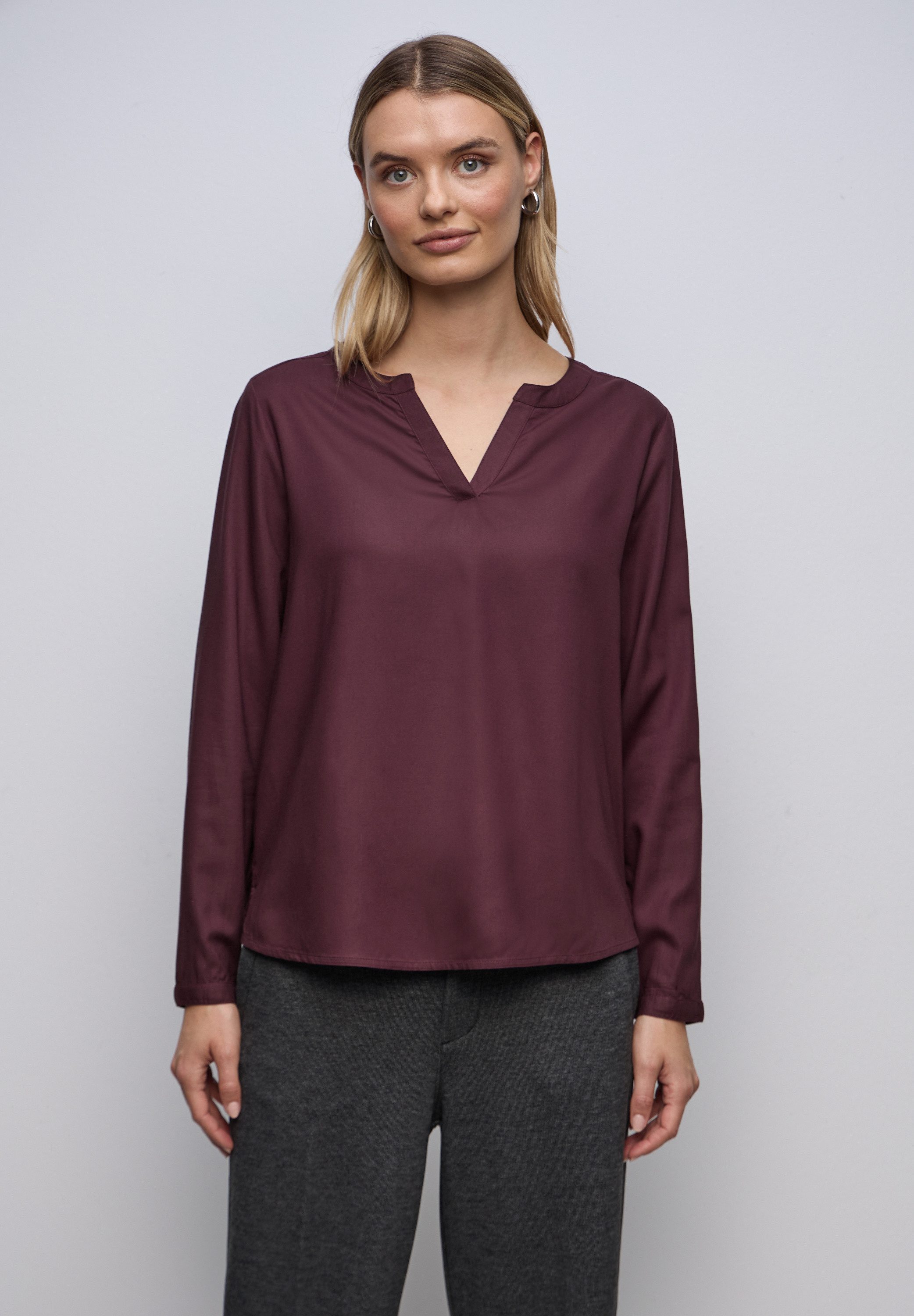 STREET ONE Langarmbluse aus softer Viskose günstig online kaufen