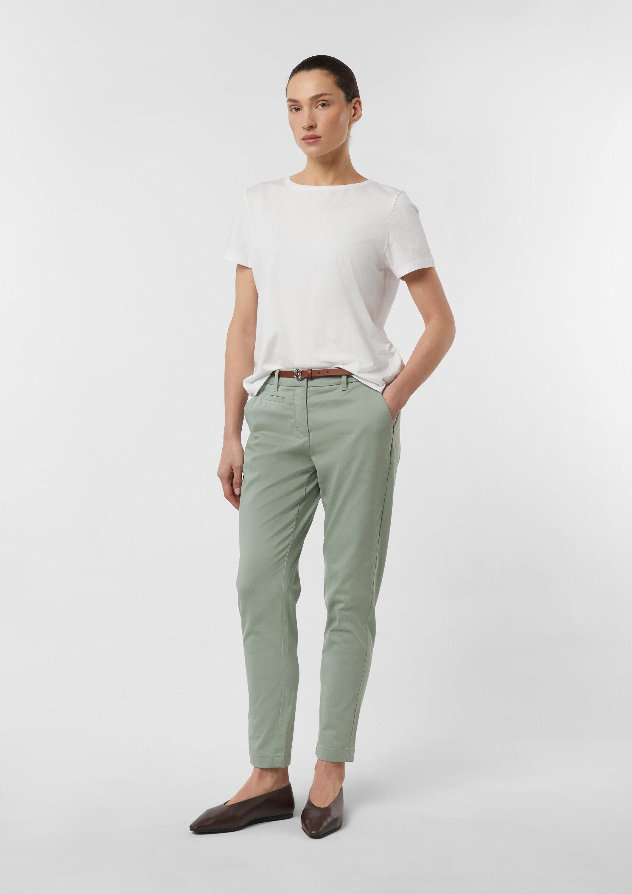 comma Chinos Hose Chinohose mit Gürtel