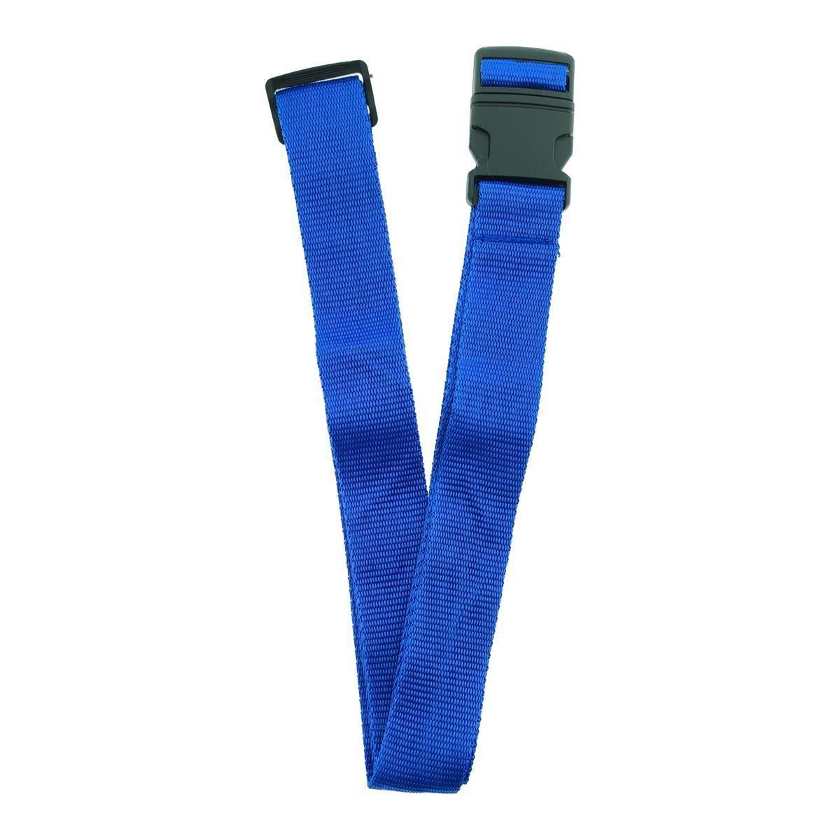 varivendo Koffergurt Koffergurt 183 x 3,5 cm 2 x blau, (Stück, 2-tlg., Koffergurte), Gepäckgurt Kofferband Koffergürtel Gurt Kofferriemen