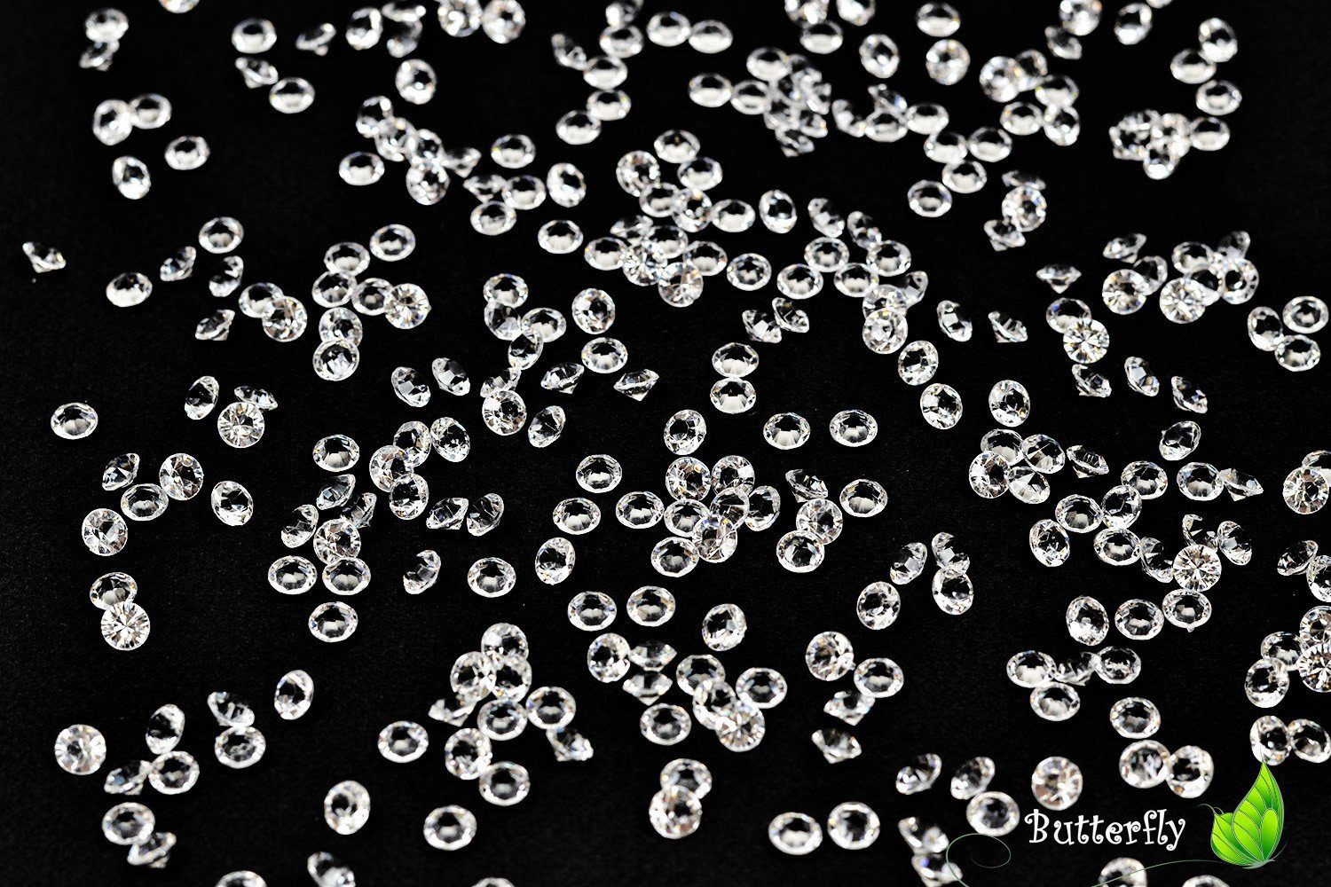 Creativery Streudeko, Dekosteine Diamanten 6mm, transparent 1000 Stück