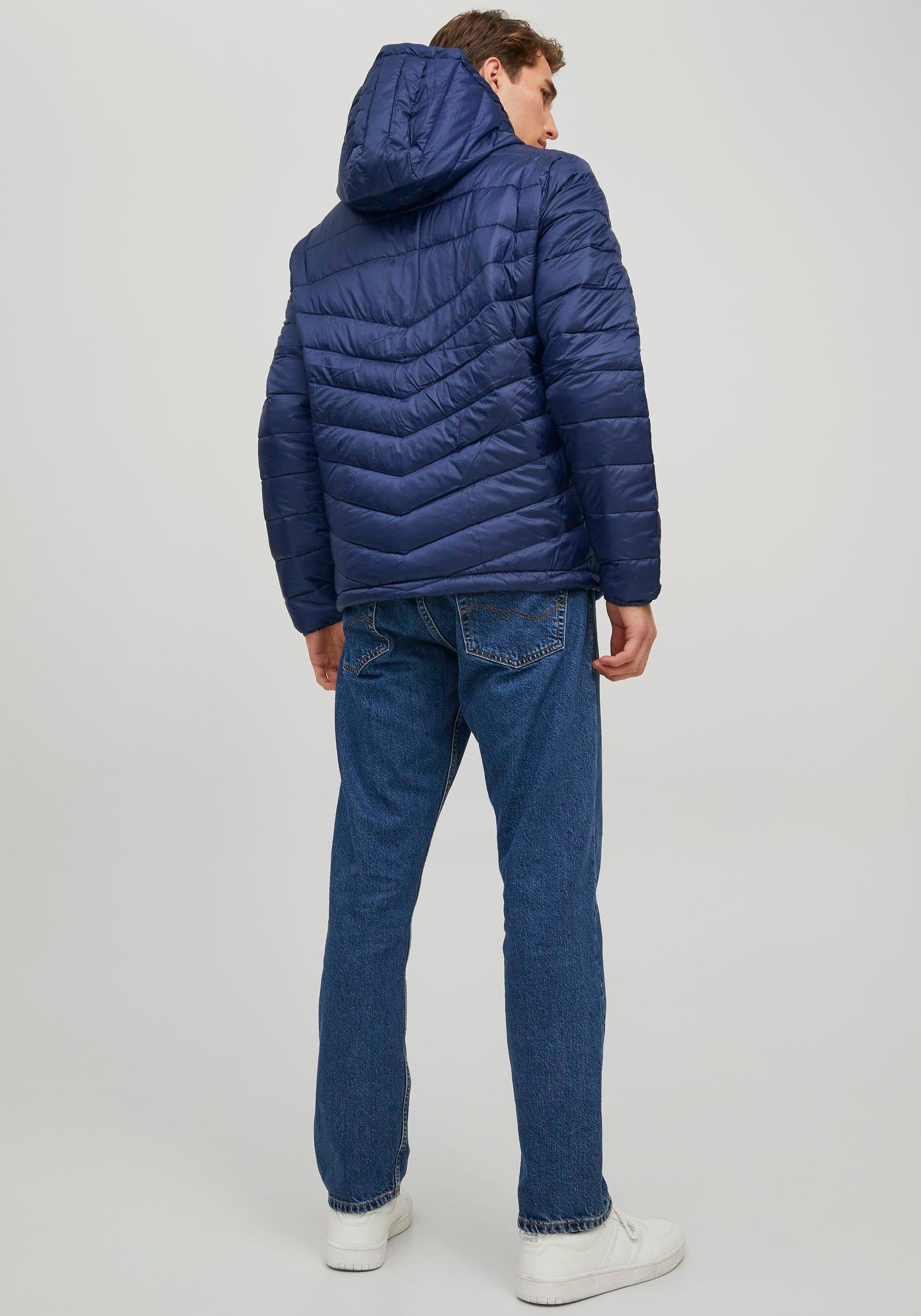 Jones navy/zip PUFFER & Steppjacke HERO Jack HOOD