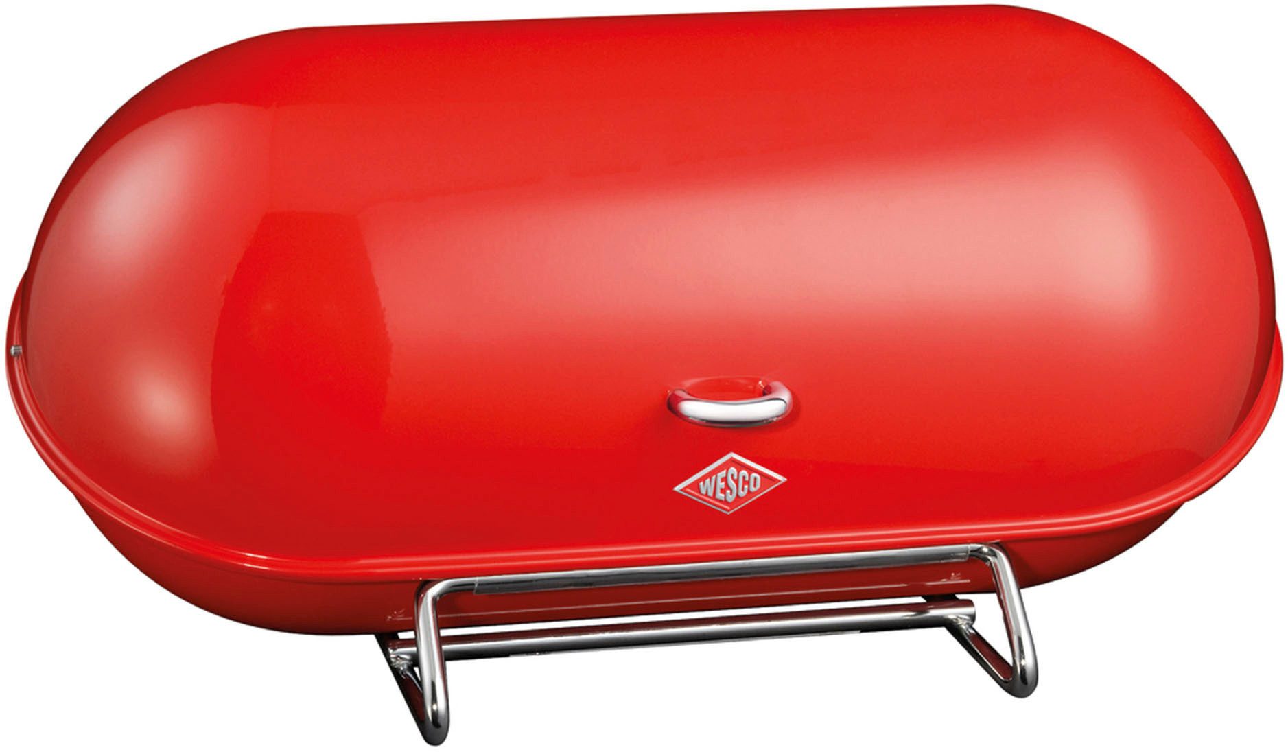 WESCO Brotkasten Breadboy, Stahlblech, (1-tlg), klapperfreier Schwenkdeckel / Lüftungslöcher / Griff