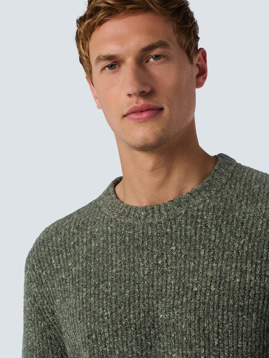 NO EXCESS Strickpullover in melierter Optik