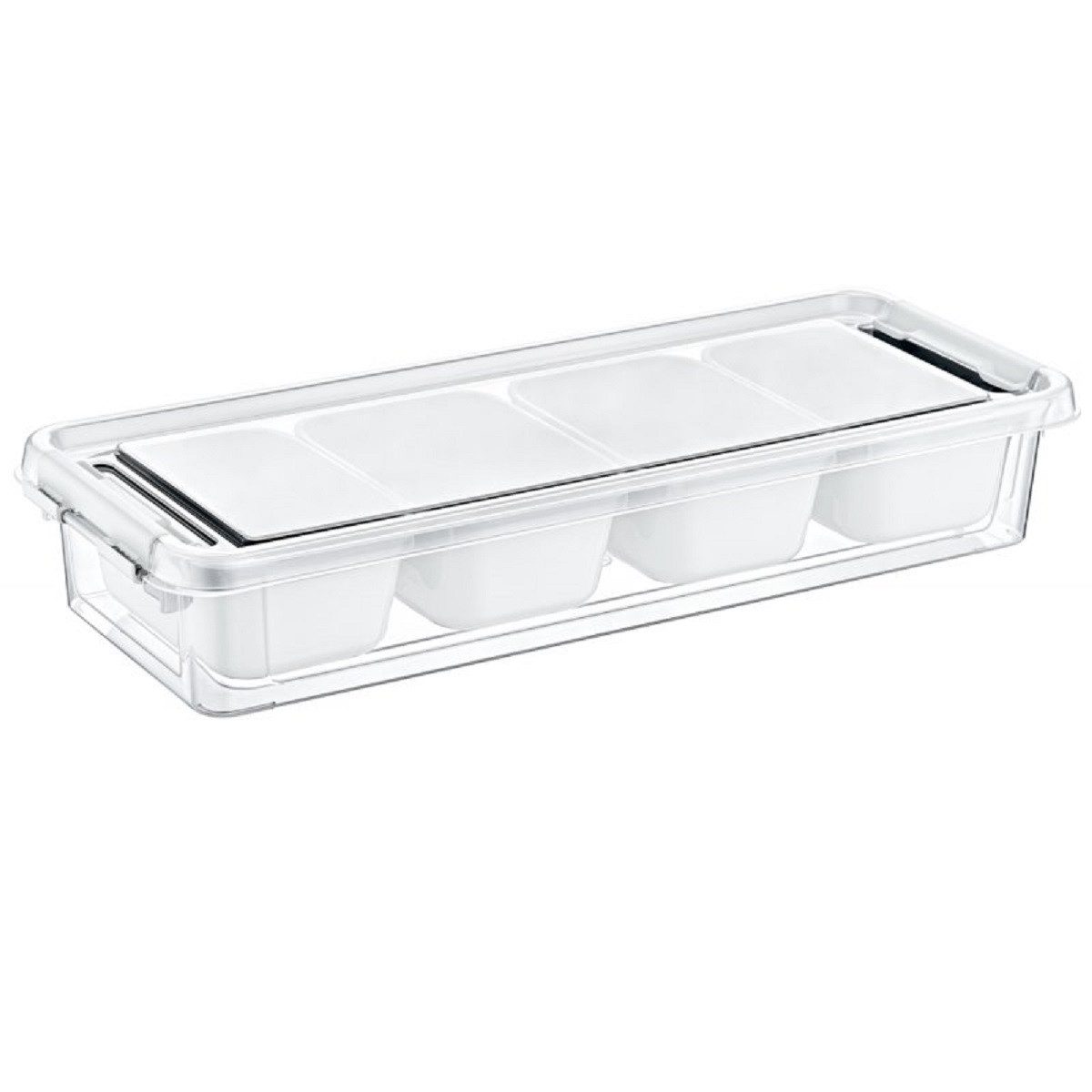 COFI 1453 Aufbewahrungsbox Vorratsbox mit Innenschalen (2,5 Liter)