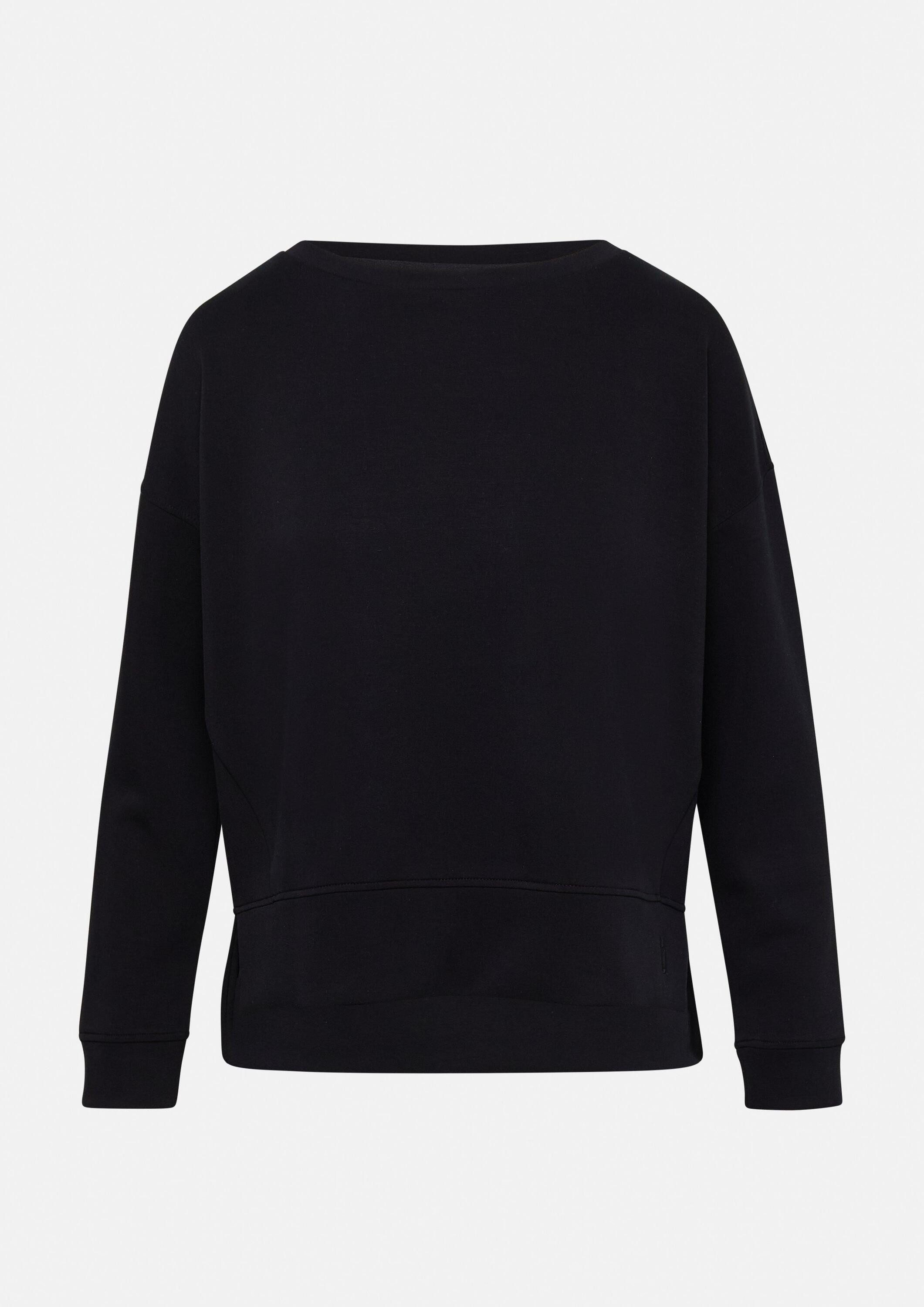 comma Sweatshirt Sweatshirt Weiches Sweatshirt mit Logo-Stickerei