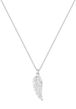 Elli Kette mit Anhänger Panzerkette Engel Flügel Basic Boho 925 Silber, Flügel