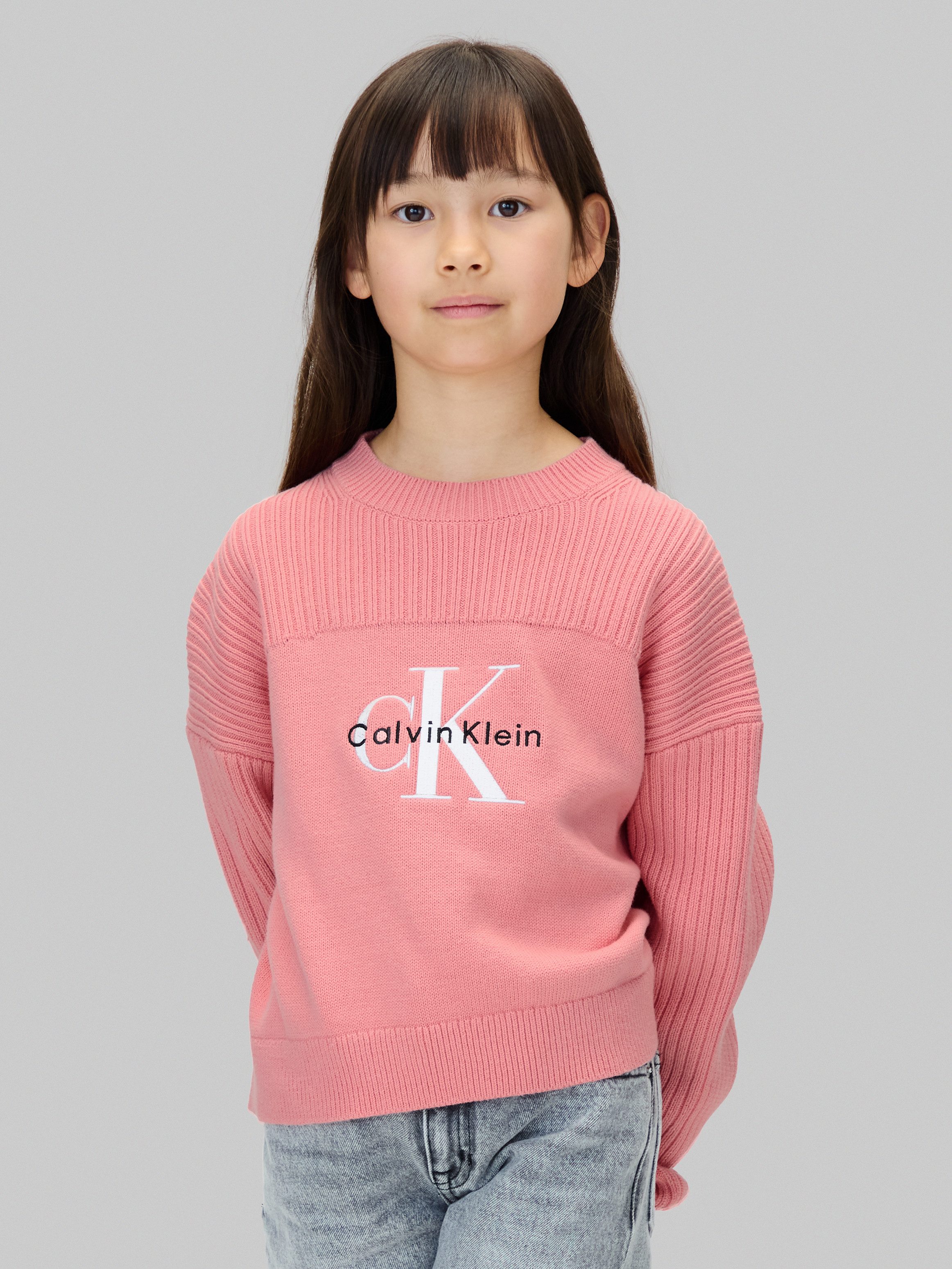 Calvin Klein Jeans Strickpullover MONOLOGO CN günstig online kaufen