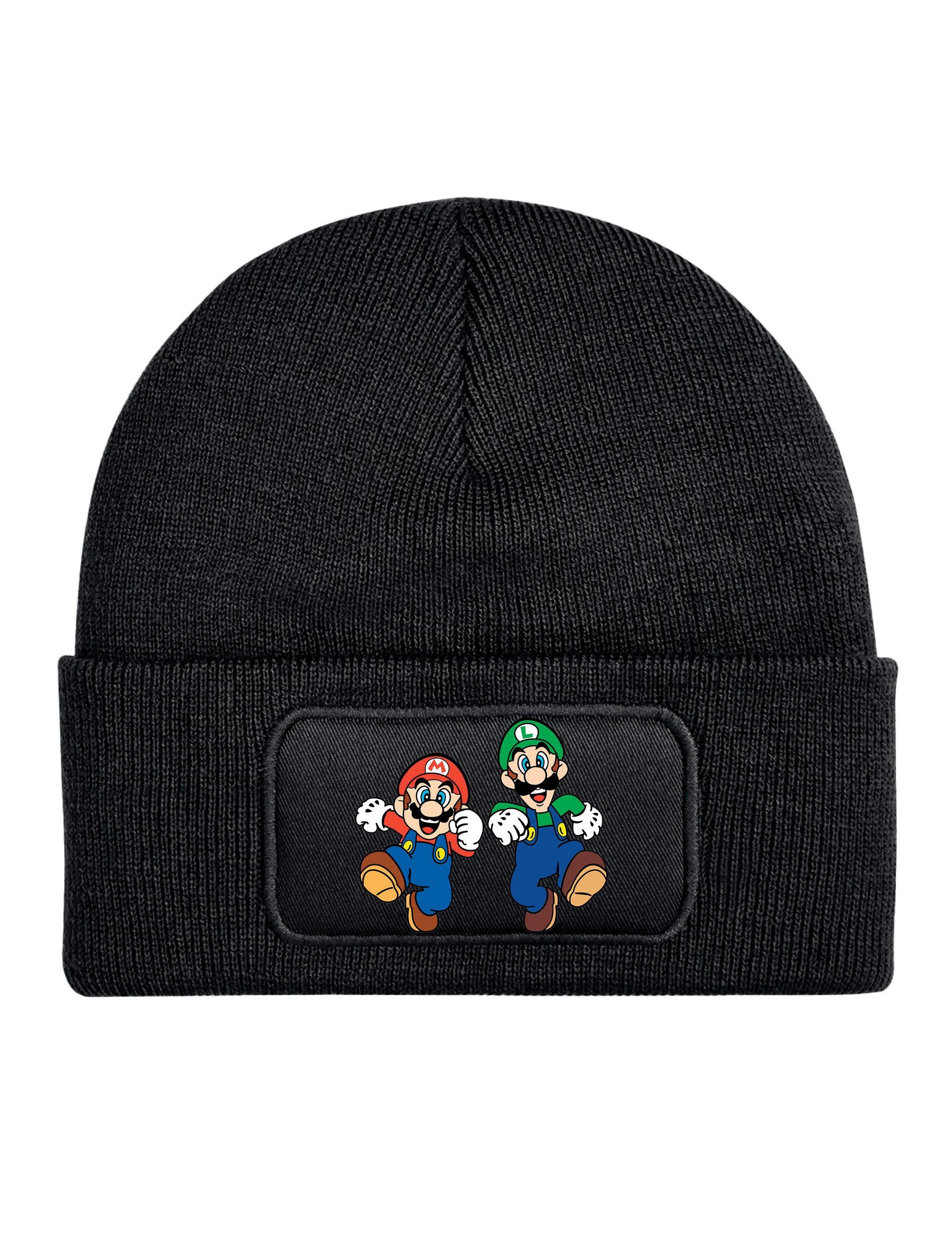 Youth Designz Beanie Unisex Kinder Beanie Mütze "Mario Luigi" Mario Kart Print Geschenk mit lustigen Aufdruck für Jungen und Mädchen Statement