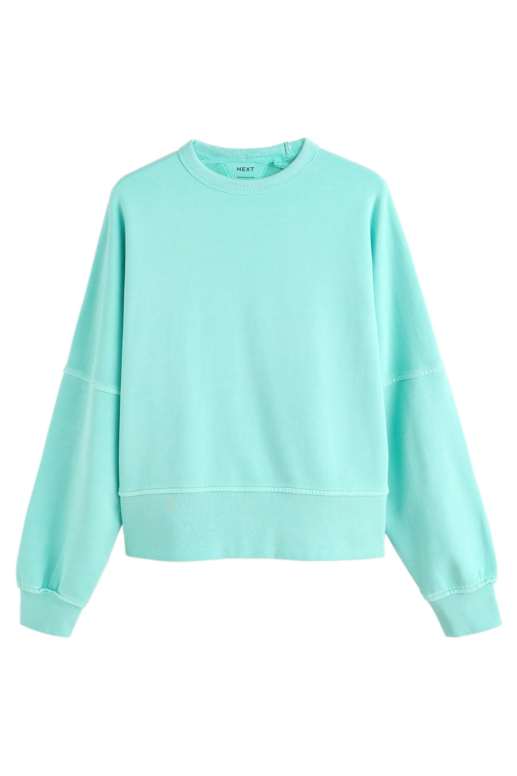 Next Sweater Sweatshirt mit Rundhalsausschnitt und Waschung (1-tlg)