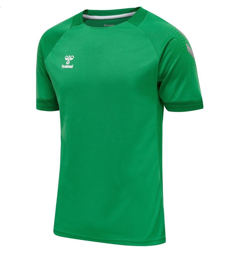 hummel T-Shirt hmlLEAD Poly Jersey (Mesh-Material) Kurzarm grün Herren günstig online kaufen