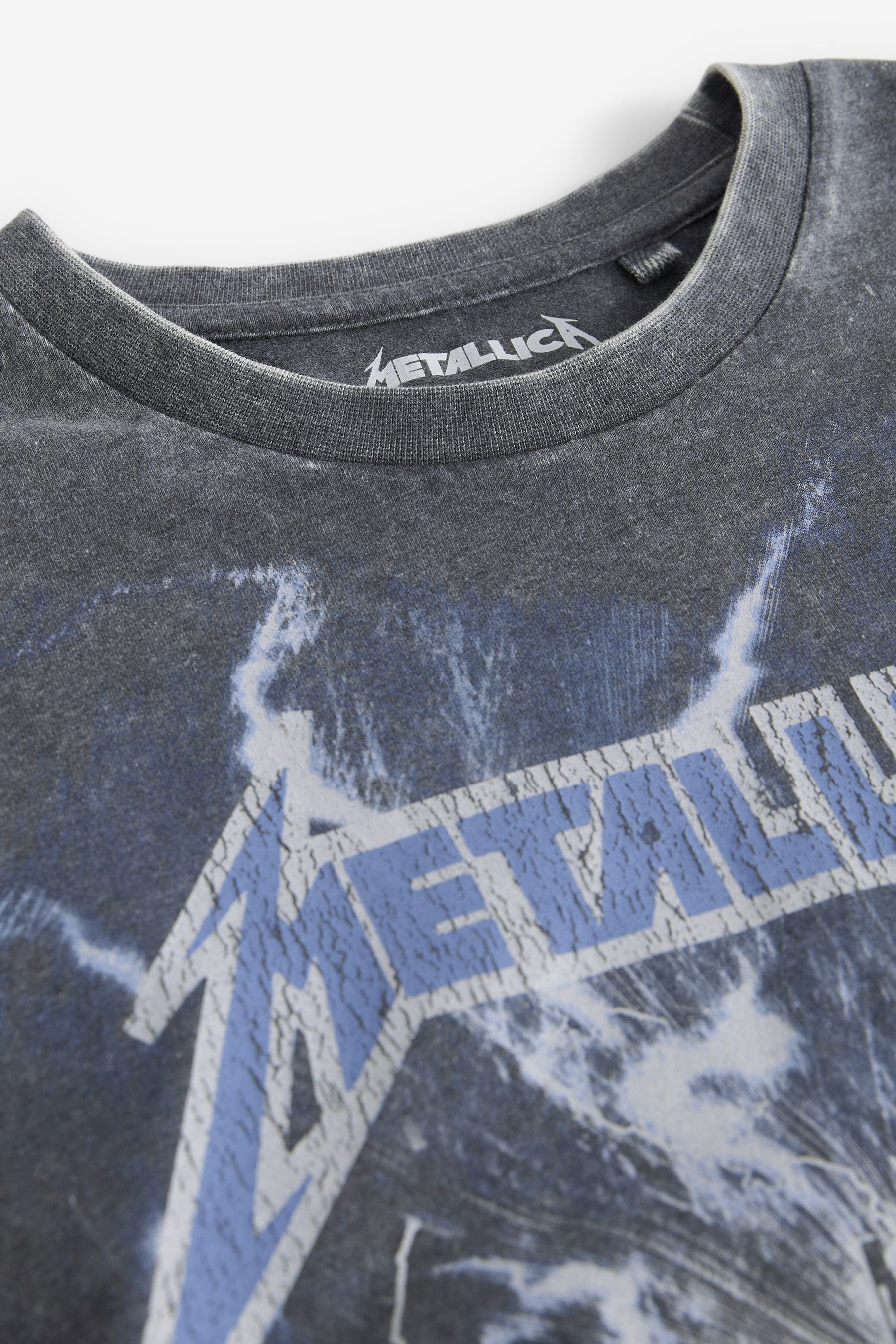 Next T-Shirt License T-Shirt (1-tlg) Grey Metallica Tour Charcoal