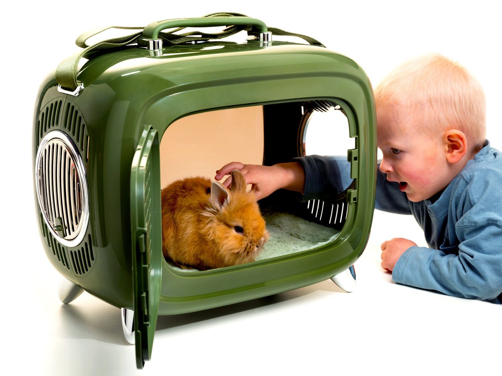M-Pets Tierreisebox bis 9,00 kg, Transportbox für Hund, Katze & Kleintier RETRO-BOX 45x41x28 cm