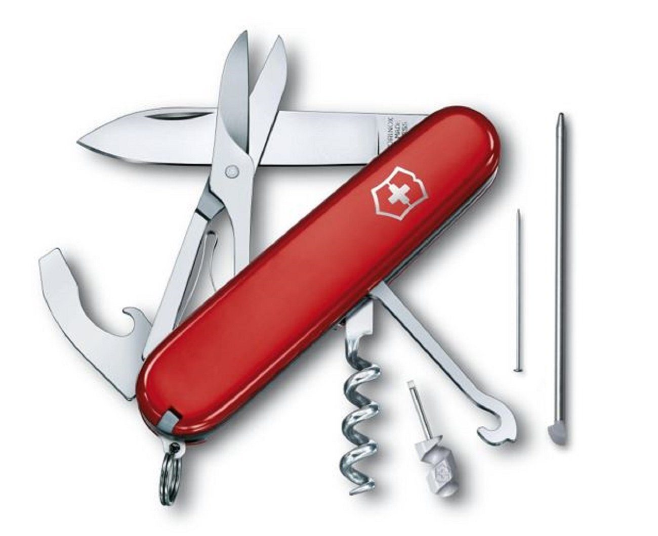 Victorinox Brotzeitmesser Victorinox, Taschenmesser Compact, rot (1 Stück)