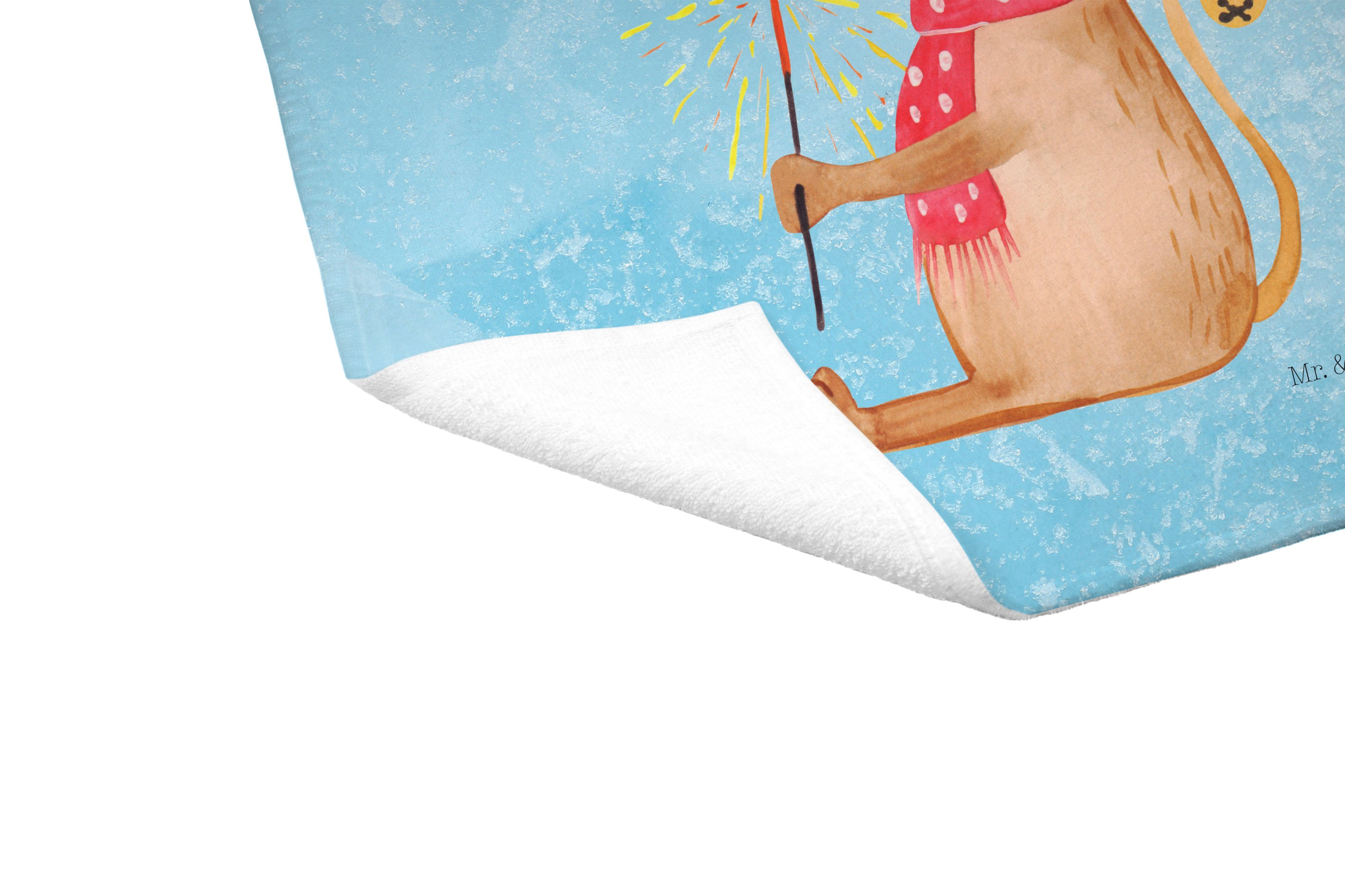 Mr. & Panda Eisblau Nikol, - Weihnachtsmaus - Handtuch Geschenk, Frohe Weihnachten, Mrs. Advent, (1-St)