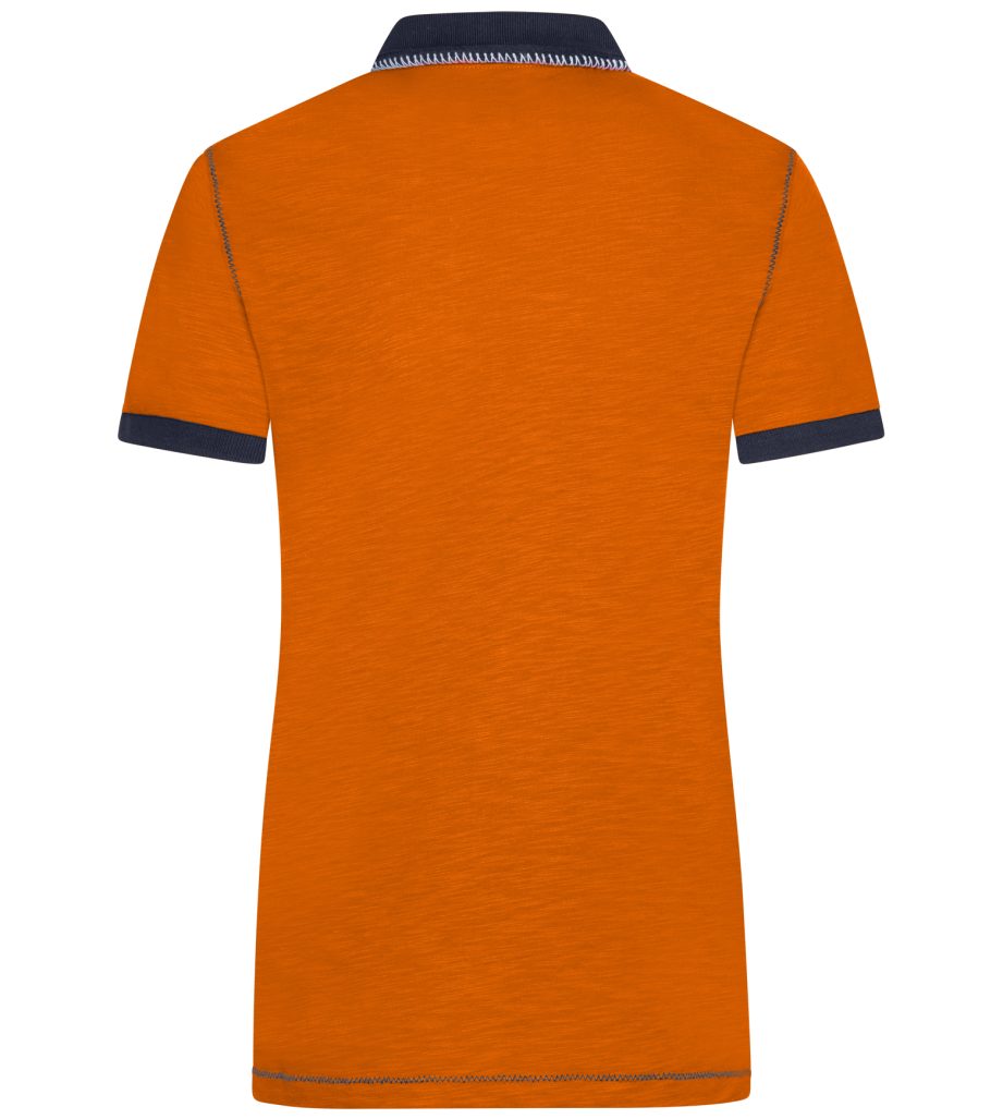 James & Nicholson Poloshirt Doppelpack Damenpoloshirt in trendiger Slub Qualität Urban Polo JN979 (Spar-Set, 2er-Pack) Hochwertiger Single Jersey aus Flammgarn
