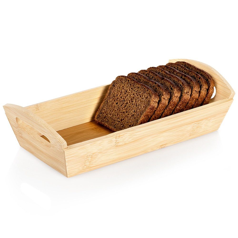 Vilde Brotkorb mit Griffen, Bambusholz, feuchtigkeitsbeständig, geruchsneutral