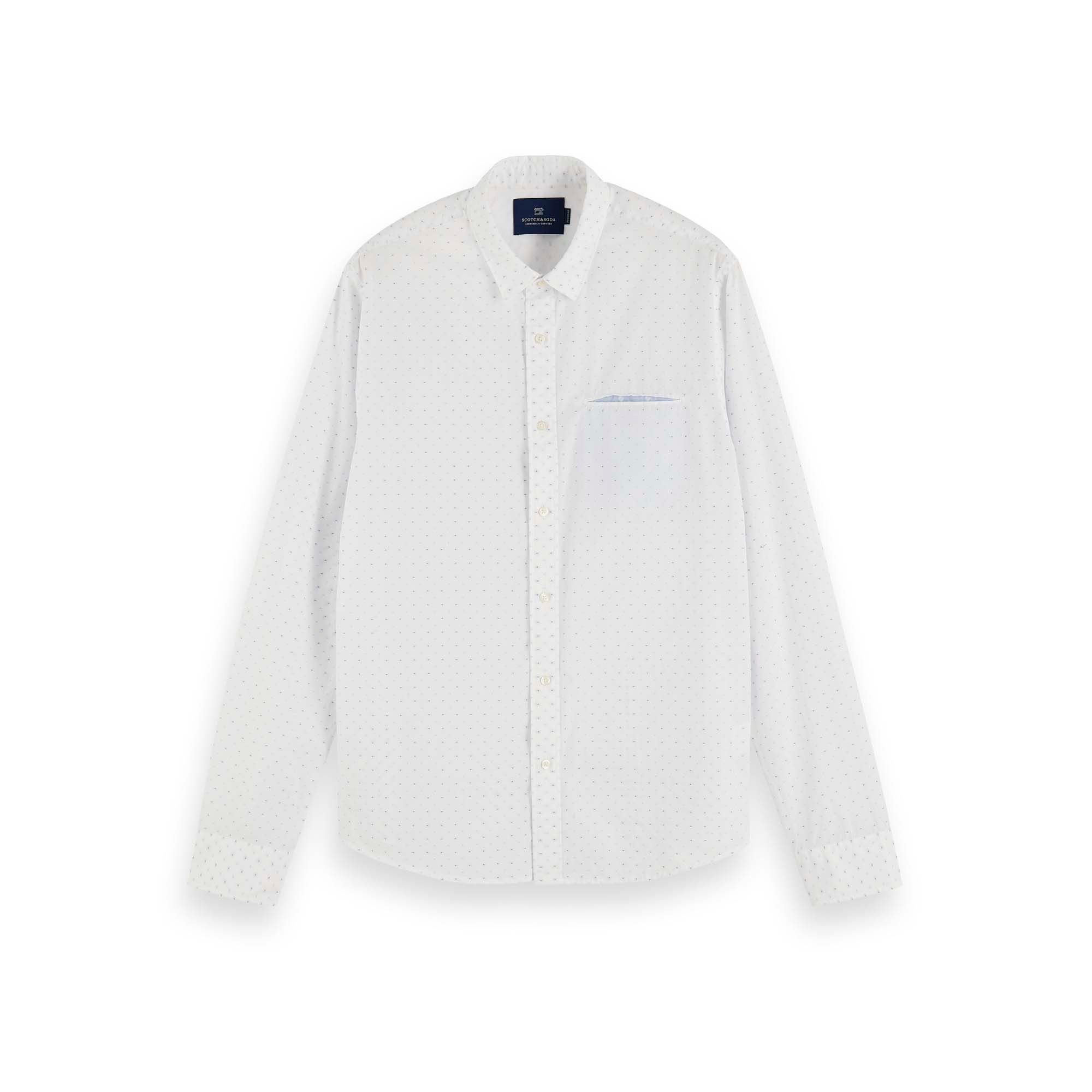 Kurzarmhemd Scotch & Soda Herren Hemd Pochet Shirt 155168