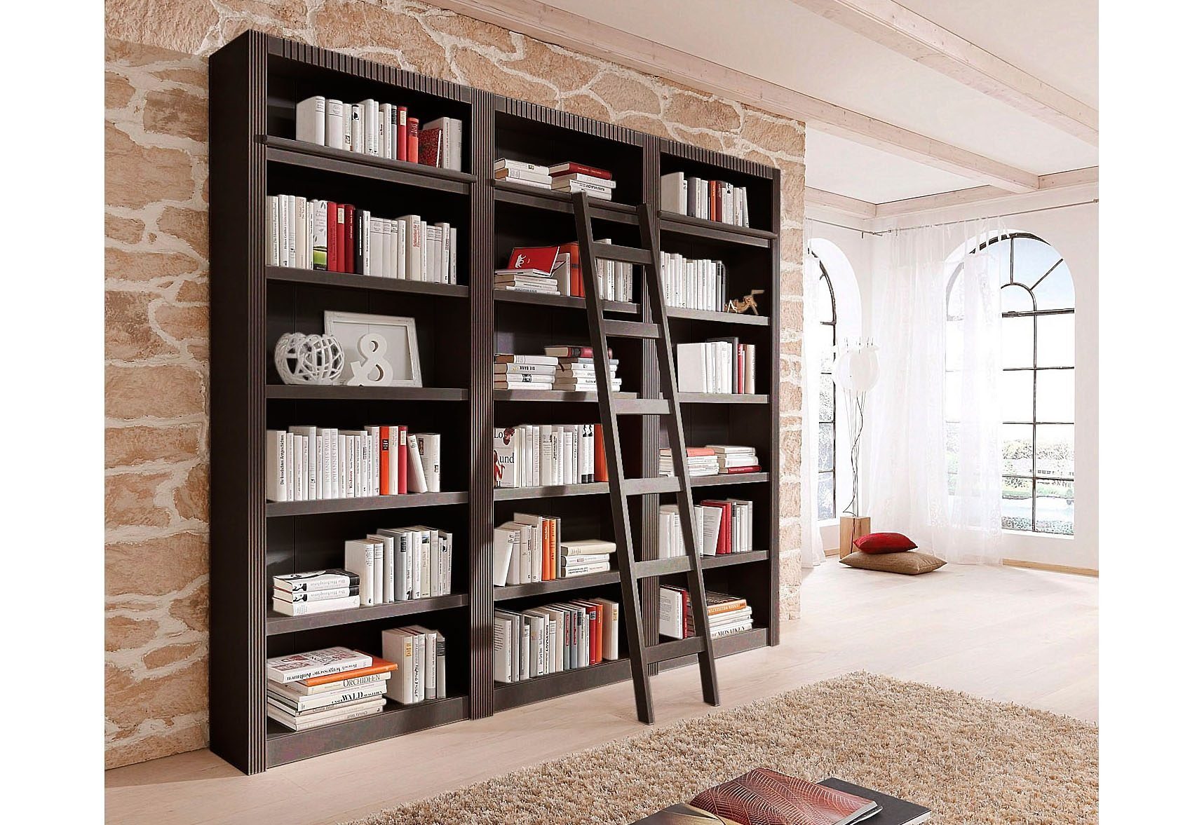 Home affaire Bücherwand Bergen, aus schönem günstig online kaufen