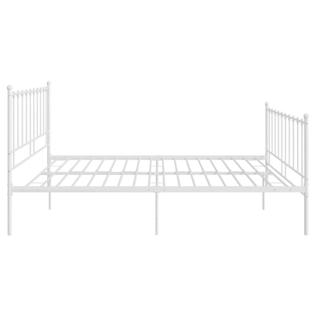 vidaXL Bett Bett Weiß Metall 200x200 günstig online kaufen